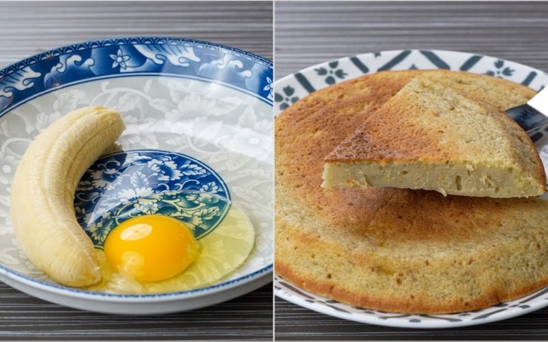 اهرسي موزة مع بيضة واحدة واعملي أحلى وألذ وجبة فطور سهلة وسريعة