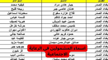 ” وزارة العمل والشؤون الاجتماعية”.. توضح كيفية الاستعلام عن أسماء المشمولين بالرعاية الاجتماعية في العراق 2024